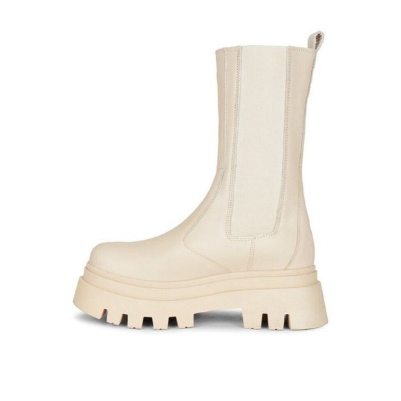 ALOHAS All Rounder Boots Cream Rubber Chunky - Picture 5 of 11